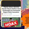 Cek Fakta: Hoaks Artikel Wapres Gibran Minta Rakyat Sisihkan Hartanya untuk Pemerintah karena Negara Sedang Kesusahan