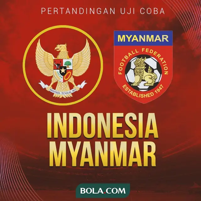 Uji Coba - Timnas Indonesia Vs Myanmar