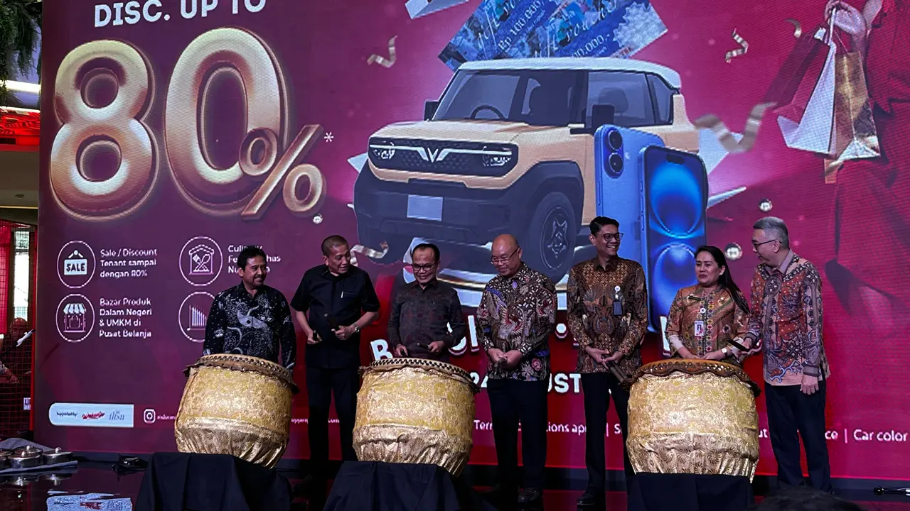Pembukaan Indonesia Shopping Festival 2025, Kamis (14/8/2025). (Liputan6.com/Gagas)