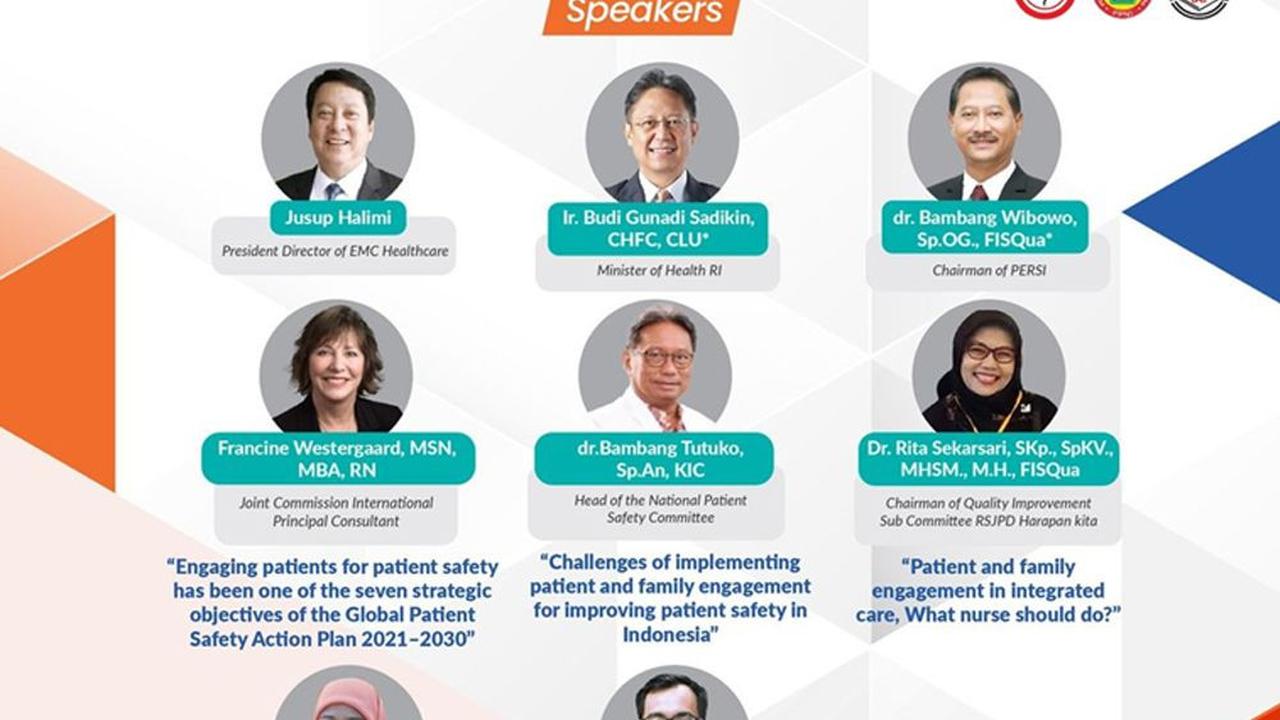 Keynote speaker dan narasumber webinar World Patient Safety Day 2023 “Engaging Patients for Patient Safety"