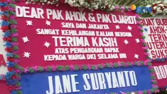 Tidak hanya ucapan terima kasih pada Ahok – Djarot, warga juga berharap gubernur yang baru juga bisa berprestasi.
