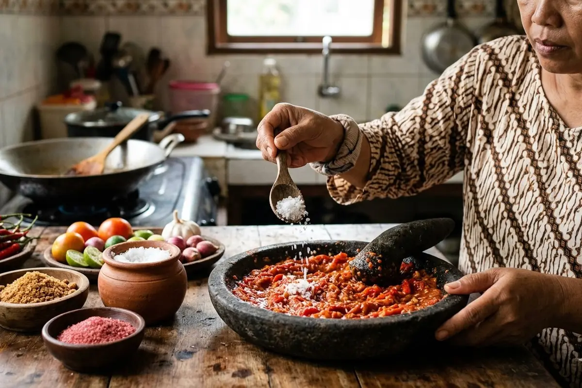Sambal Tomat Kental dan Tahan Lama (Foto: Gemini AI)