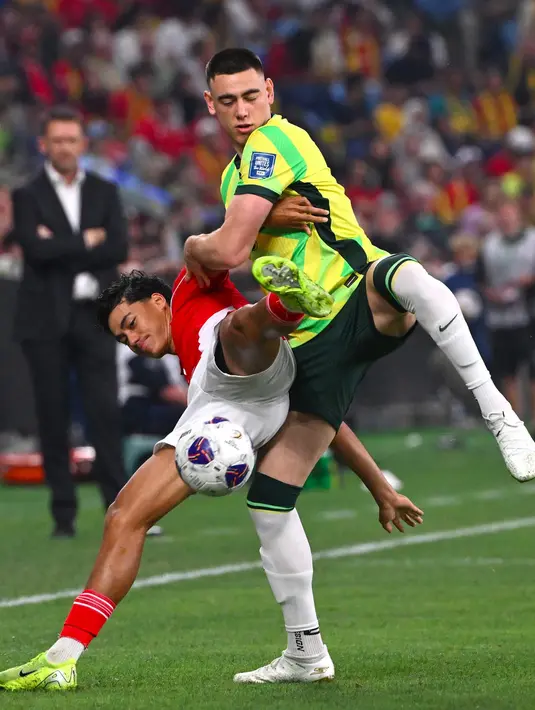 Sejatinya, Timnas Indonesia tampil dominan dalam penguasaan bola. (DAVID GRAY/AFP)