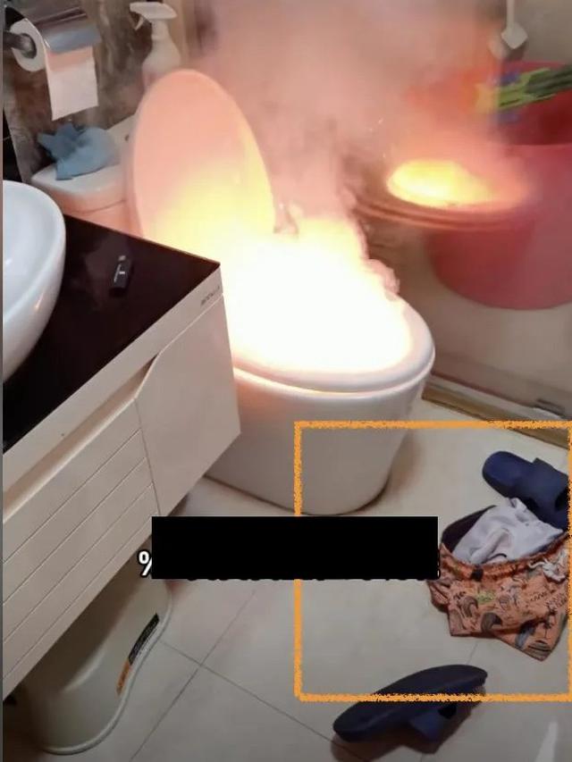 Toilet Pintar di China Terbakar Karena Korslet, Pria Ini Nyaris Jadi Korban