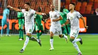 Timnas Aljazair menang 1-0 atas Senegal dalam laga final Piala Afrika 2019 di Cairo International Stadium, Kairo, Jumat (19/7/2019) malam waktu setempat. (AFP/Giuseppe Cacace)