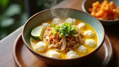 Resep Bubur Kuah Opor yang Gurih dan Menghangatkan