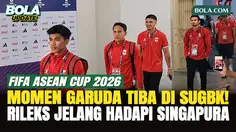 Pemain Timnas Indonesia Gagah Menuju Ruang Ganti SUGBK, Siap Hadapi Singapura