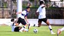 <p>Sejumlah pemain Timnas Indonesia U-17 mengikuti internal game dalam sesi latihan di Lapangan ABC, Senayan, Jakarta, Sabtu (15/7/2023). Latihan tersebut digelar guna persiapan menghadapi Piala Dunia U-17 yang akan digelar 10 November hingga 2 Desember 2023 di Indonesia. (Bola.com/Ikhwan Yanuar)</p>