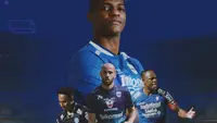 Persib Bandung - Bruno Cantanhede, Beckham Putra Nugraha, Mohammed Rashid, Victor Igbonefo (Bola.com/Adreanus Titus)