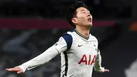 5. Son Heung-min (Tottenham Hotspur) - Bintang Timnas Korea Selatan ini memegang rekor sebagai pemain Asia Termahal. Tampil gemilang bersama Tottenham dengan torehan 102 gol dan 59 assist kini ia memiliki harga mencapai 81 juta poundsterling atau setara Rp1,5 triliun. (AFP/Neil Hall)