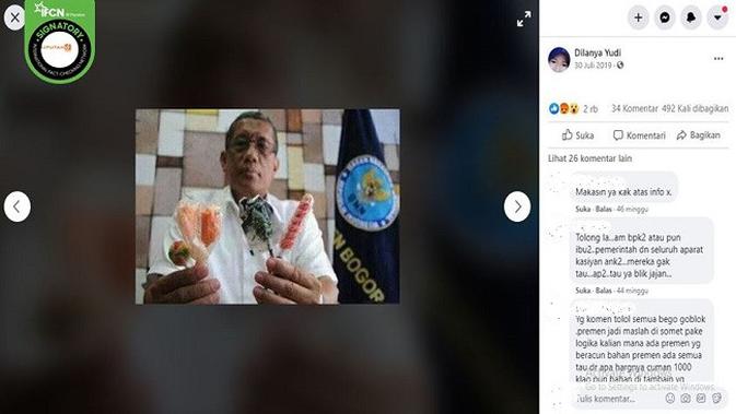 Gambar Tangkapan Layar Foto Permen Diduga Mengandung Narkoba (sumber: Facebook)