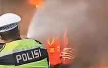 Bus Rombongan Peziarah Terbakar di Lampung, Begini Detik-Detik Menegangkan Evakuasi 34 Penumpang