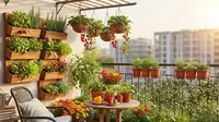 Tips Berkebun di Balkon Rumah agar Tetap Subur, Rapi dan Nyaman Meski Lahan Terbatas