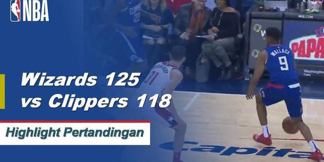 Cuplikan Pertandingan NBA : Wizards 125 vs Clippers 118