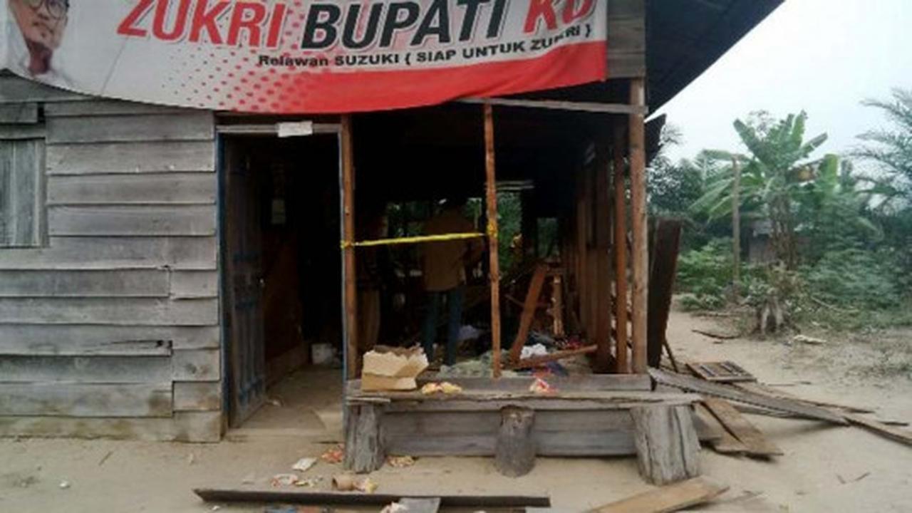 Ini 37 rumah yang dirusak PT Rimba Lazuardi gara-gara sengketa lahan