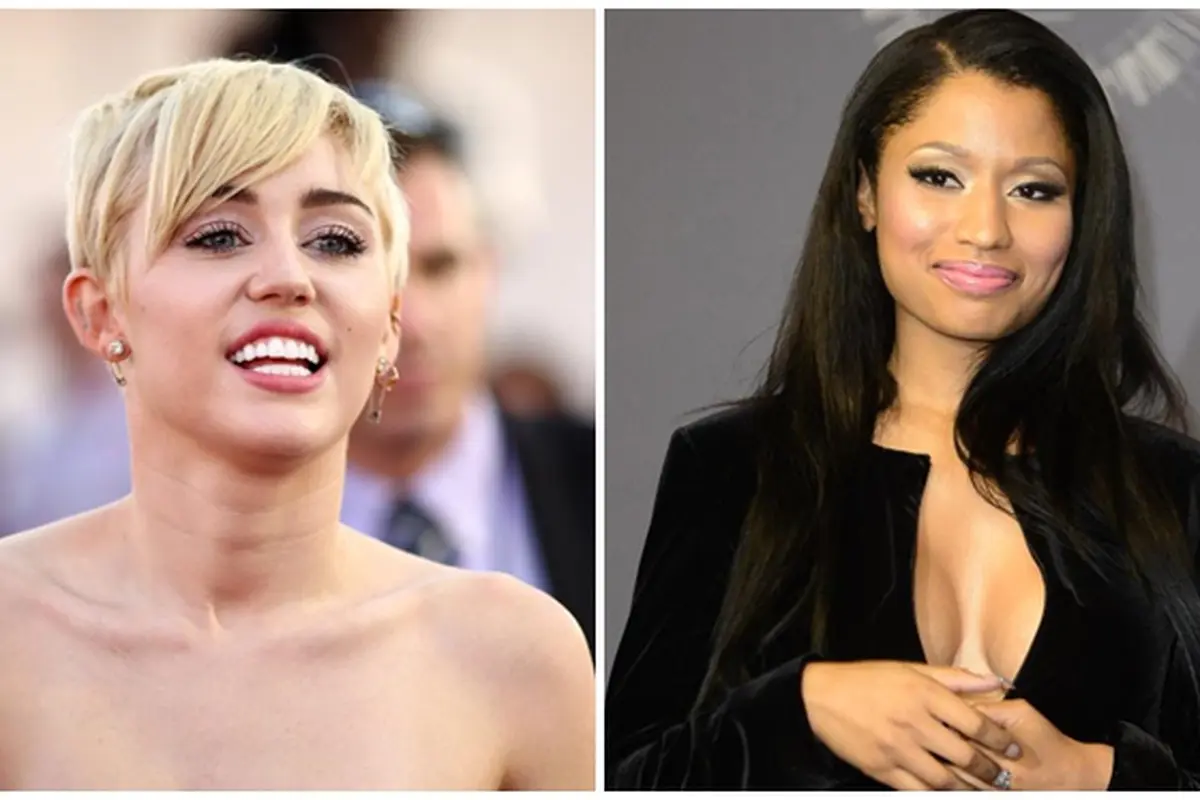 [Bintang] Nicki Minaj Miley Cyrus