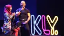 Presenter Deddy Corbuzier dan selebgram Ria Ricis tampil dalam acara XYZ Day 2018. Acara berlangsung di The Hall Senayan City, Jakarta Pusat, Rabu (25/4/2018). (Bambang E Ros/Bintang.com)