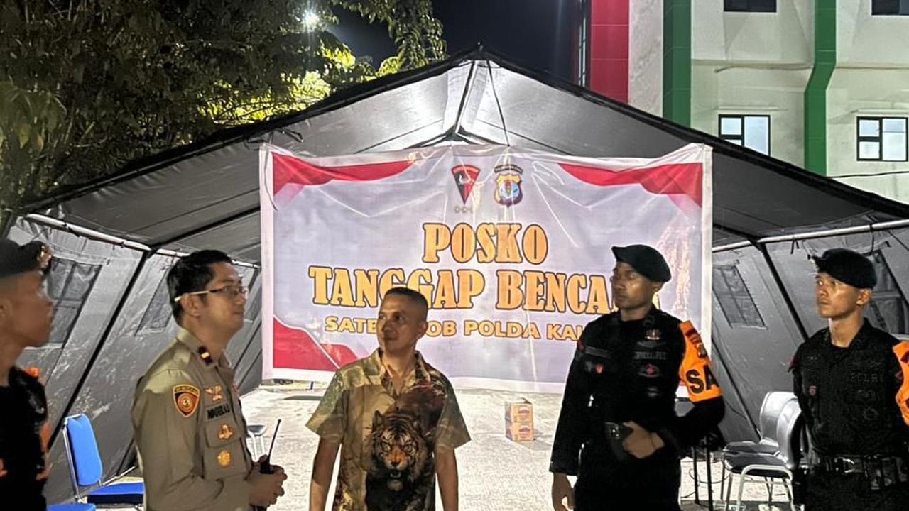 polri bergegas bantu masyarakat korban gempa di tarakan