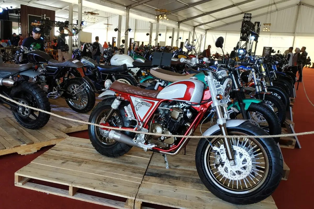 Adu Gengsi Ratusan Motor Custom di Suryanation 2018 Seri Terakhir (Arief A/Liputan6.com)