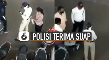 Perekam kejadian sampai tertawa atas ulah polisi nakal ini.