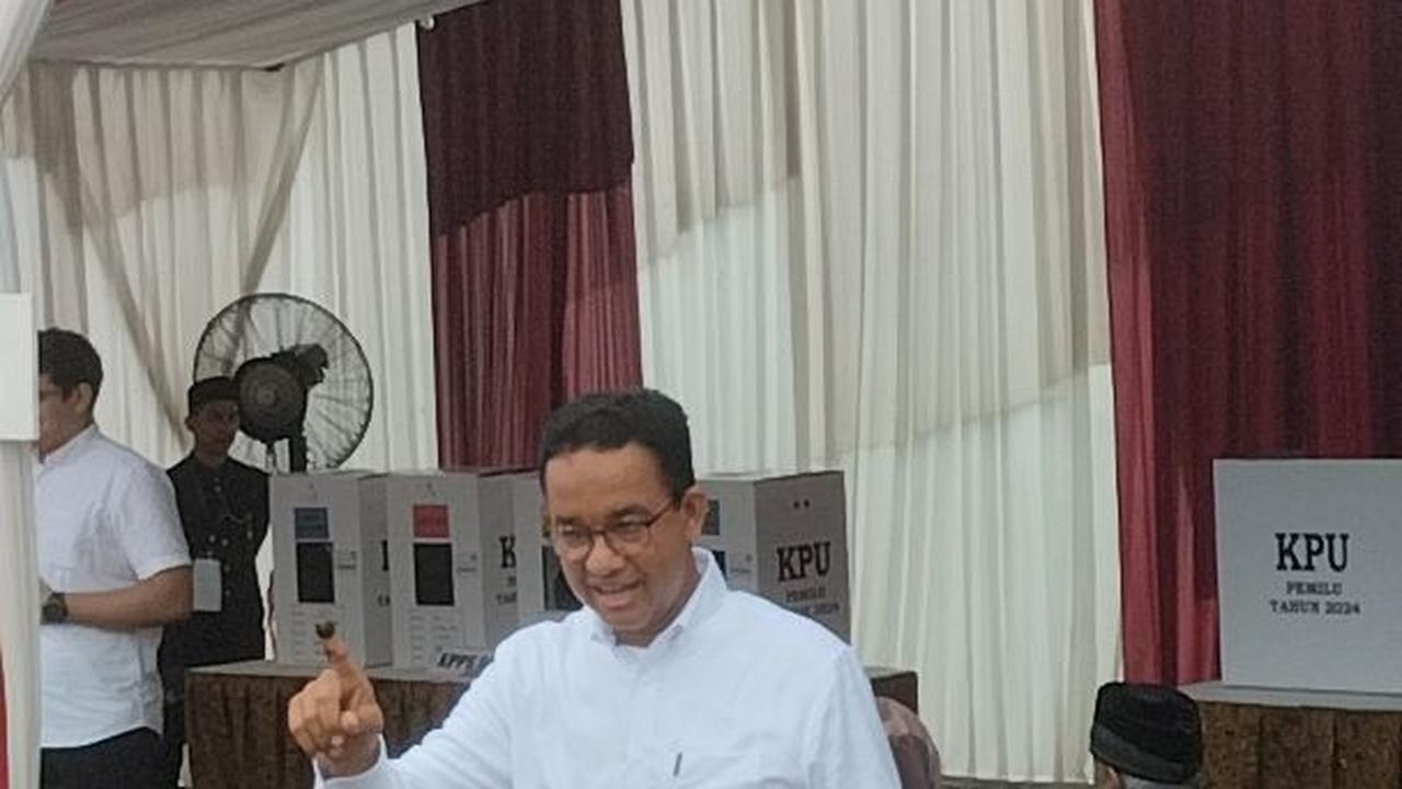 Anies Pamer Jari Telunjuk Usai Nyoblos: Wakanda No More, Indonesia Forever