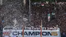 Real Madrid juga menjadi tim yang tak terkalahkan pada sembilan kali final Liga Champions. (Pierre-Philippe MARCOU/AFP)