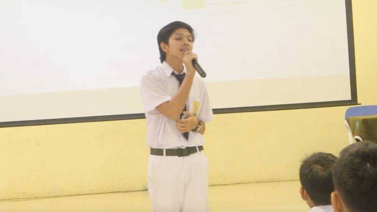 Muhammad Hannafian Aldrin, Remaja Tampan Bersuara Emas yang Ikuti CJA Kelas Berbagi