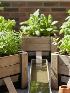 Kebun Sayur Mini di Lahan Sempit dengan Penyiraman Otomatis Tanpa Listrik/Gemini AI