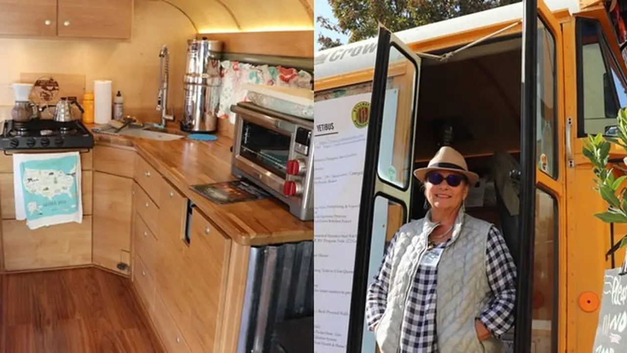 Nenek Ini Ubah Bus Sekolah Menjadi Rumah Berjalan untuk Berkeliling Amerika