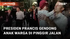 Presiden Prancis, Emmanuel Macron yang tiba-tiba turun dari mobilnya dan memilih berjalan kaki sejauh dua km viral di media sosial