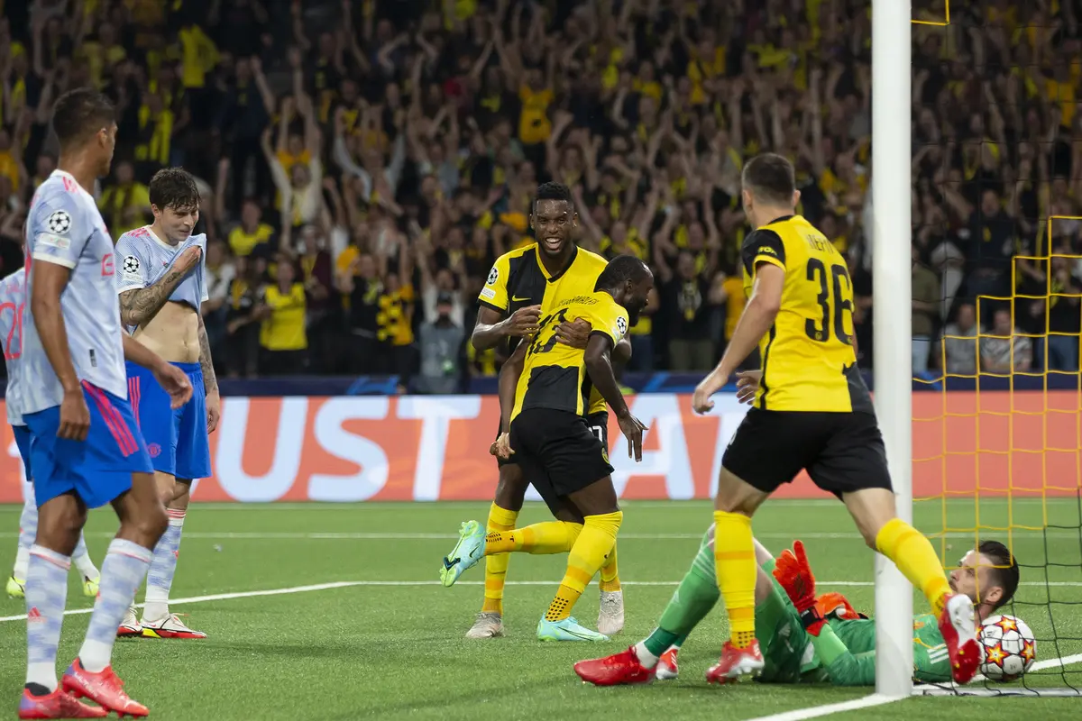 Foto: Manchester United Awali Liga Champions 2021 / 2022 dengan Kekalahan 1-2 dari Tuan Rumah Young Boys