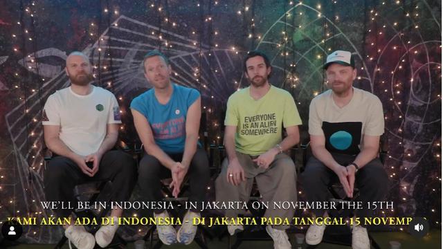 Coldplay Umumkan Konser di Jakarta. (Instagram/ temgmt)