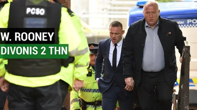 Berita video Wayne Rooney striker Everton mesti menjalani hukuman 2 tahun tidak boleh mengemudi dan 100 jam kerja sosial karena mabuk.