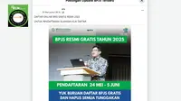 Cek Fakta: Link Ini Bukan Pendaftaran Resmi BPJS Online Gratis