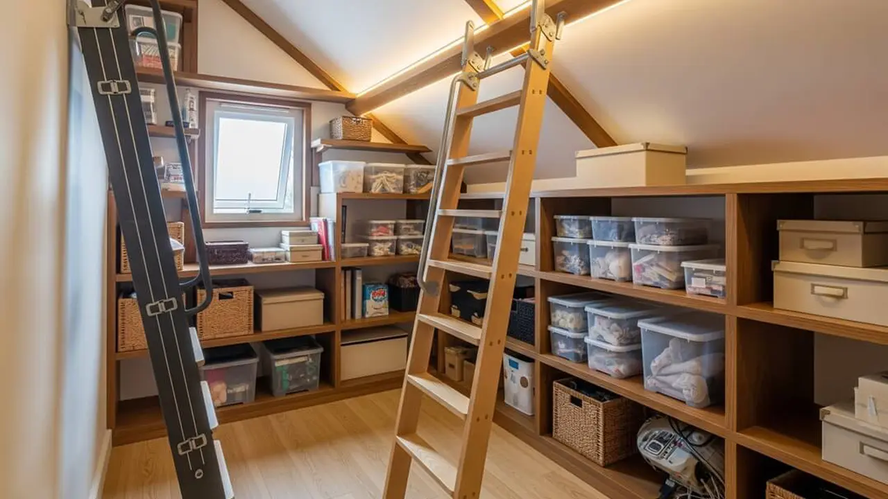 Desain Rumah Kecil dengan Ruang Gudang Tersembunyi