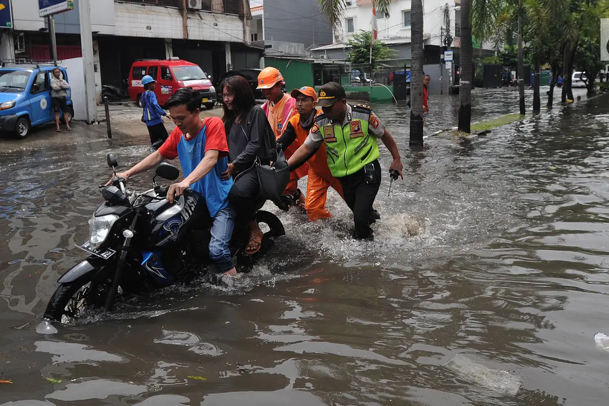 Banjir di Green Garden dan Jelambar Jakarta Barat
