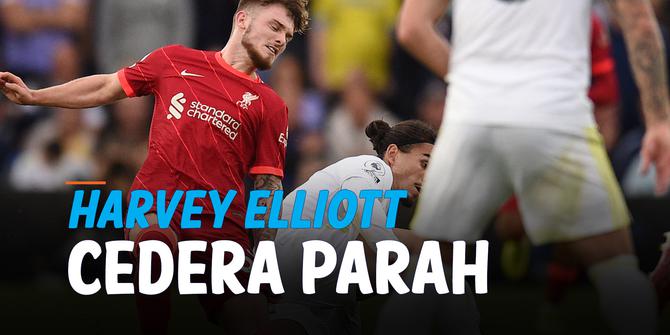VIDEO: Detik-Detik Harvey Elliot Alami Cedera Parah Saat Hadapi Leeds United