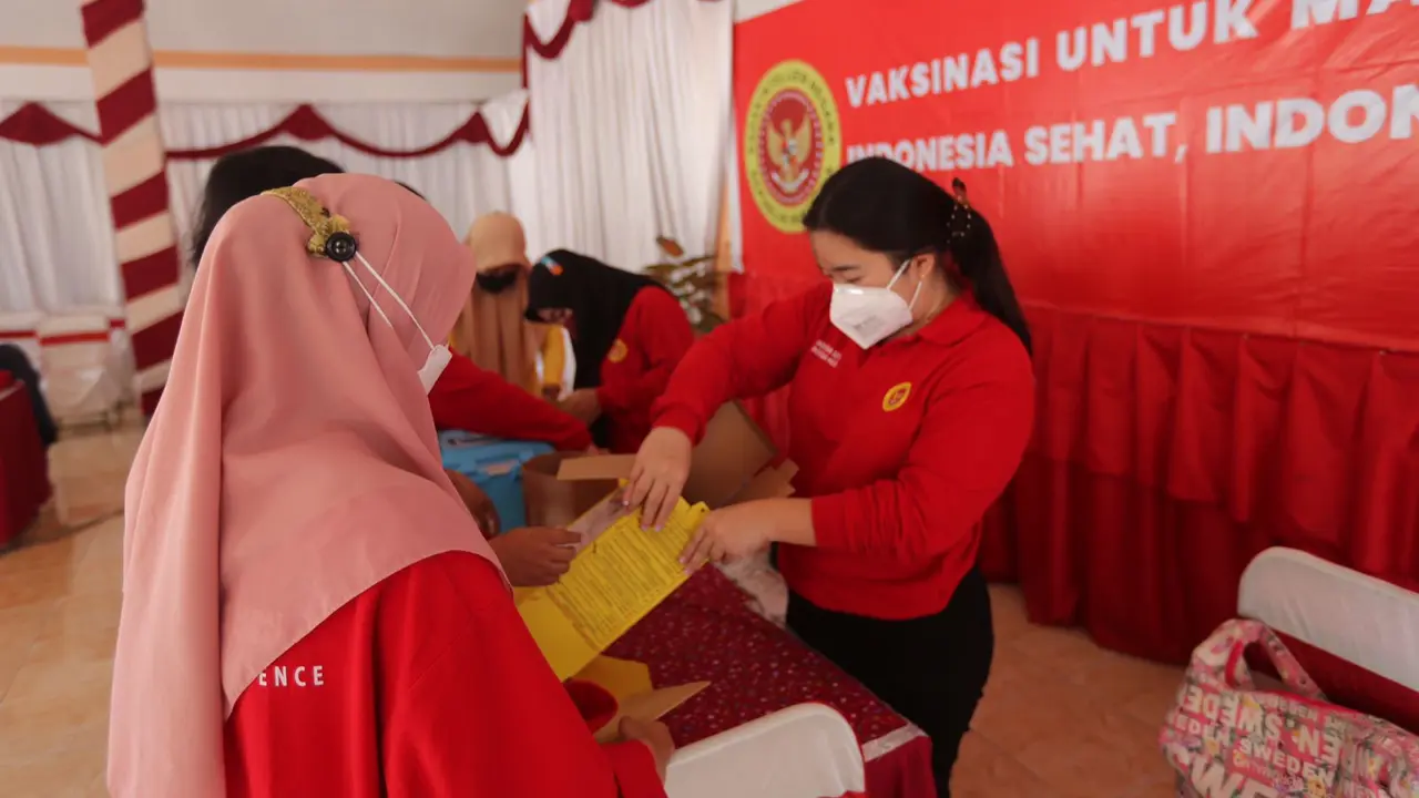 Binda Jatim menggelar vaksinasi di Trenggalek. (Istimewa)