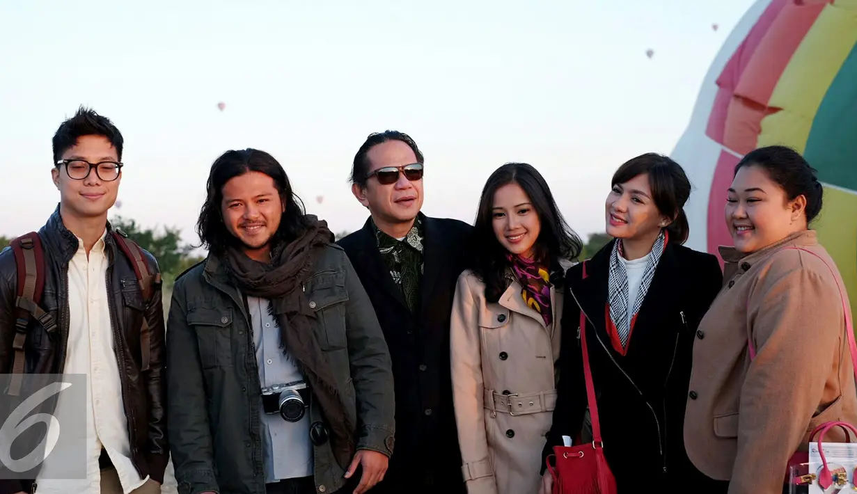 Sejumlah pemain film Romansa: Gending Cinta di Tanah Turki (6/9/2015). (Rommy Ramadhan/Liputan6.com) 