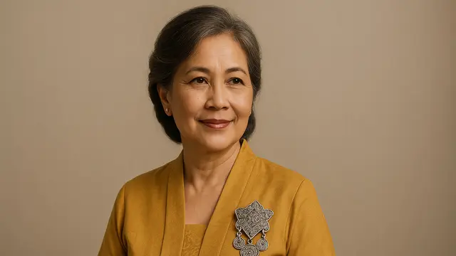 Perhiasan Bros Elegan untuk Orang Tua Usia 50-an/Ilustrasi gambar oleh AI