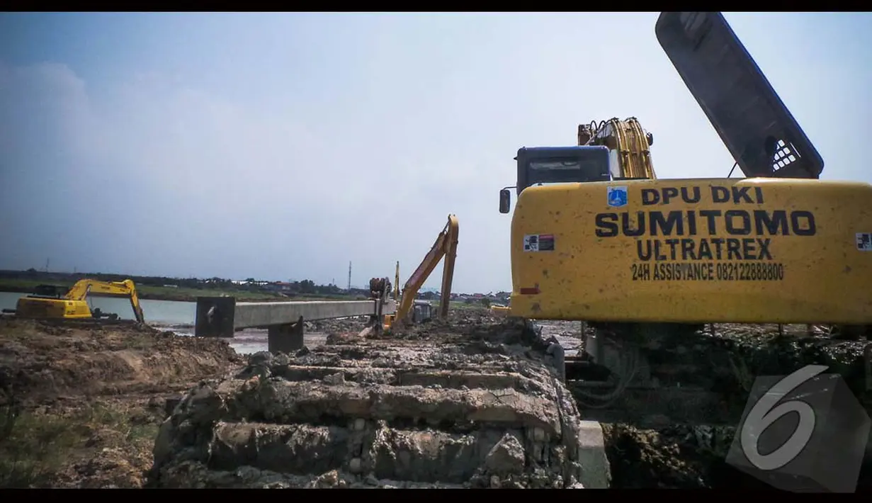 Karena permasalahan yang tengah dihadapi Pemda DKI terkait masalah pembebasan lahan yang belum selesai maka proyek waduk Marunda akhirnya tersendat, Jakarta, Selasa (19/8/2014) (Liputan6.com/Faizal Fanani)