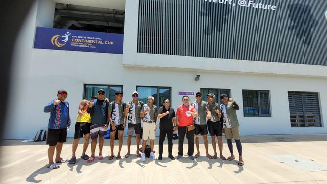 FOTO Tim Voli Pantai Putra Indonesia di Continental Cup 2024