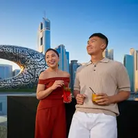 Perjalanan dengan landmark ikonik Dubai (Foto: Dubai Economy and Tourism)