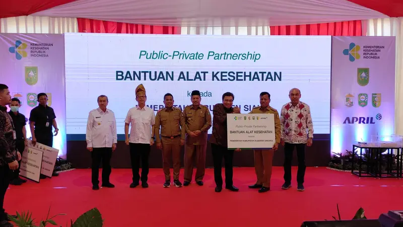 APRIL Group, produsen pulp dan kertas yang berlokasi di Pangkalan Kerinci, Kabupaten Pelalawan, Provinsi Riau, ambil bagian dalam mendukung program prioritas pemerintah dalam penguatan integrasi layanan kesehatan primer melalui skema Public-Private Partne