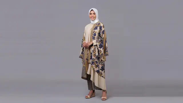 Model Baju Batik Elegan dan Mewah untuk Gamis/Ilustrasi AI
