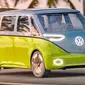 Dari segi desainnya, terlihat dengan jelas ID Buzz Concept terinspirasi dari VW 'Kombi' atau Type 2 Microbus dari tahun 1950an. (ist)