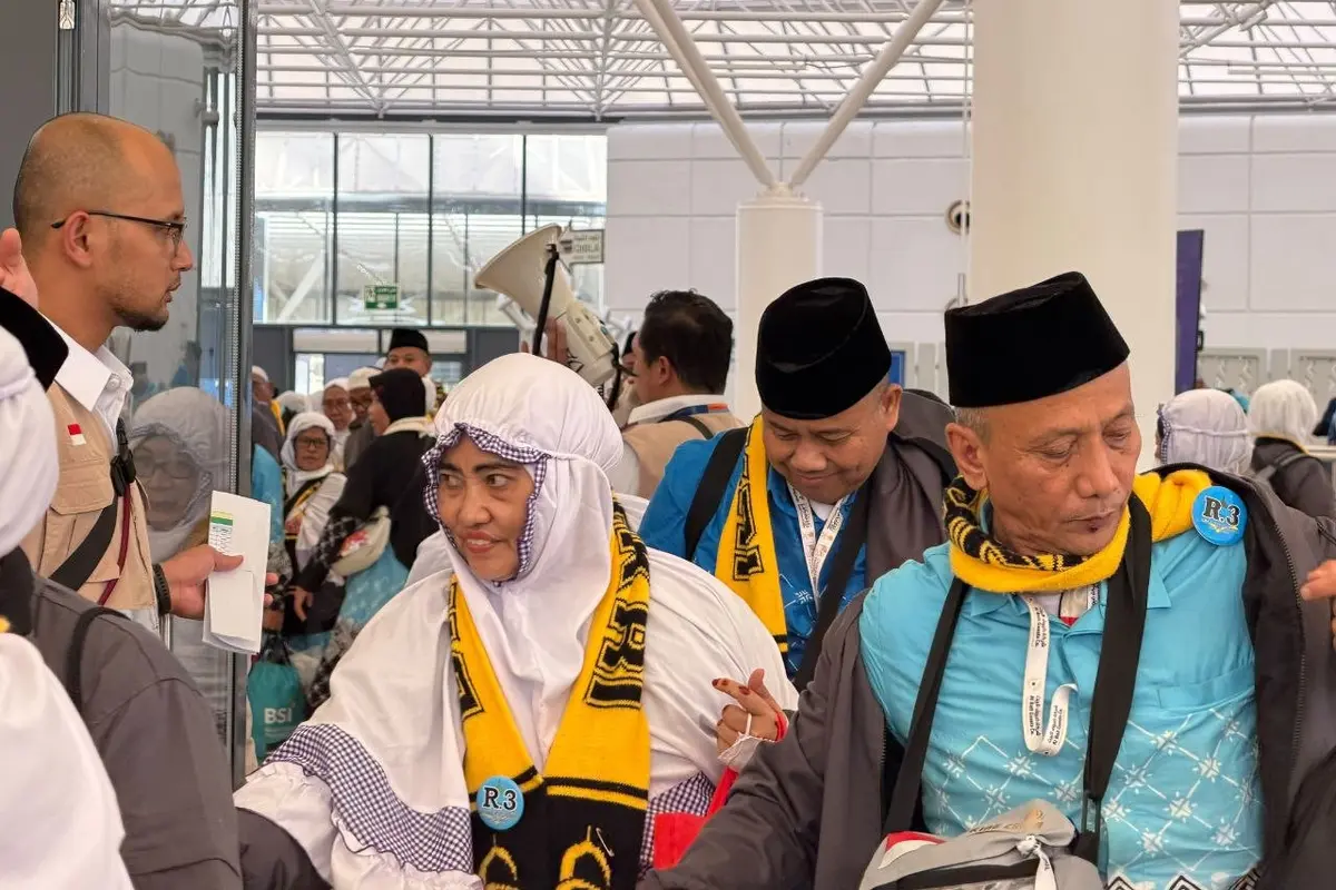 Jemaah haji kloter JKB 01 pulang Senin, 1 Juni 2026, via Bandara Internasional King Abdulaziz Jeddah. (dok. Media Center Haji)