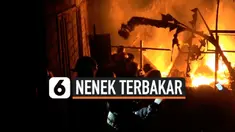 nenek terbakar