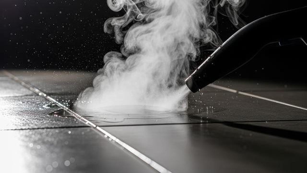 Uap Panas dari Steam Cleaner