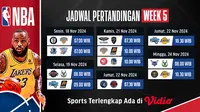Jadwal dan Link Siaran Langsung NBA Season 2024/2025 Week 5 Di Vidio
